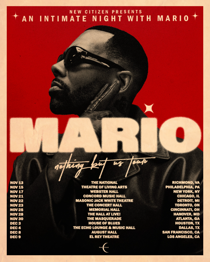 Mario's Nothing But Us Tour poster